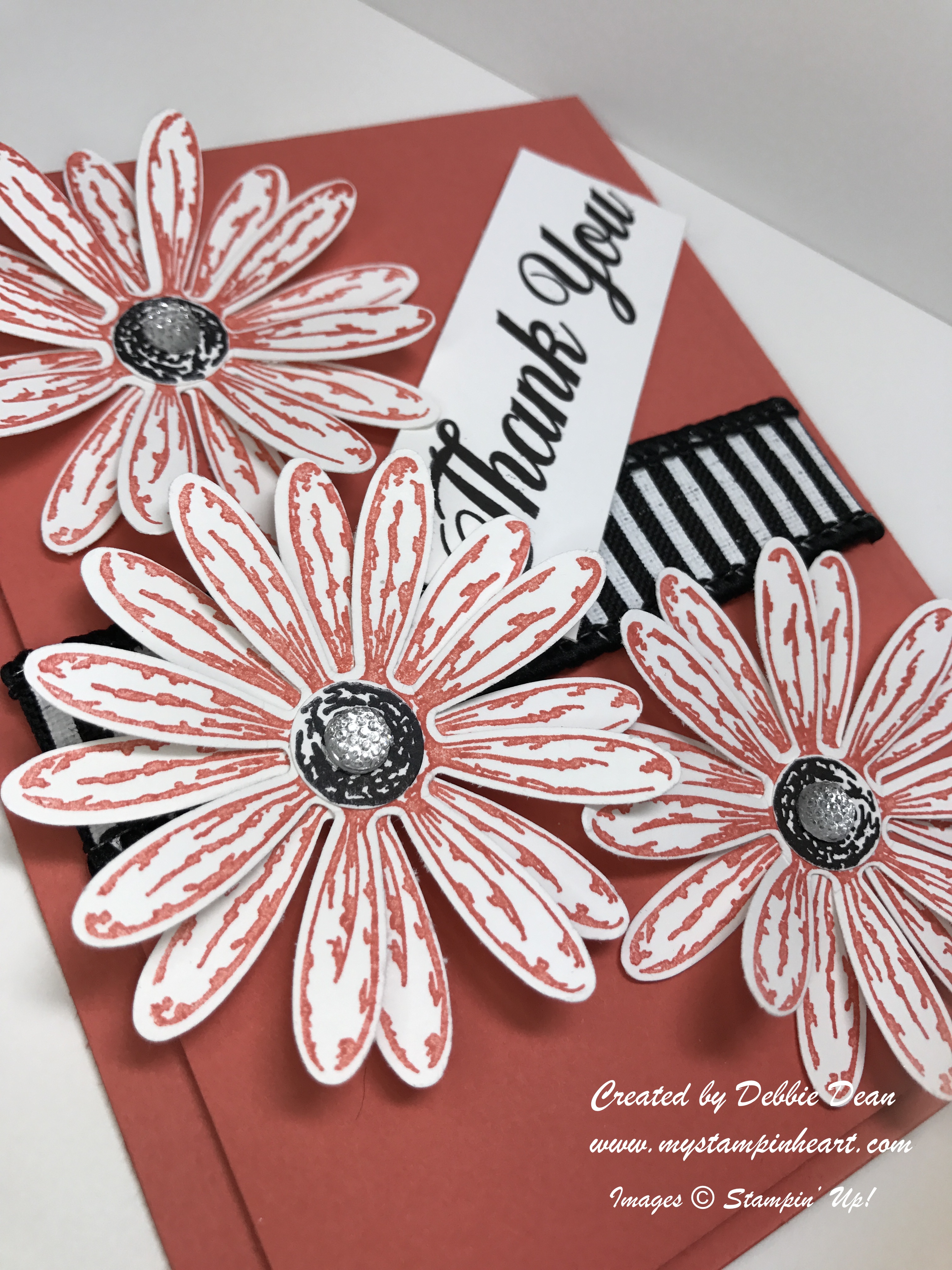 Bright And Vibrant Daisy Thank You! | My Stampin' Heart